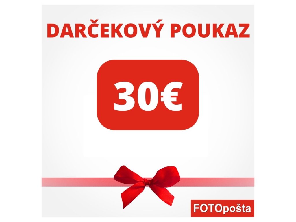 DARČEKOVÝ POUKAZ 30€ FOTOPOŠTA