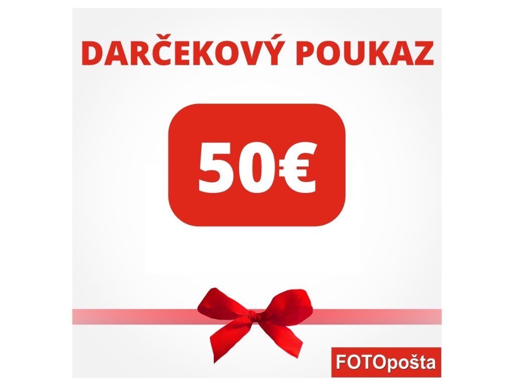 DARČEKOVÝ POUKAZ 50€ FOTOPOŠTA