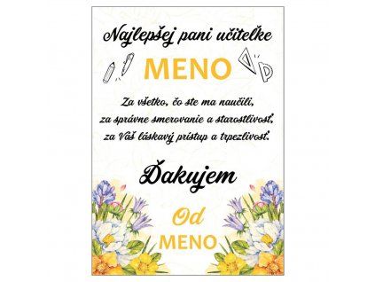 Najlepšej pani učiteľke 1
