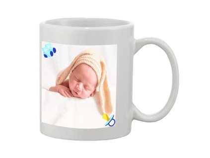 hrnček foto na výšku • rámik cumlík modrý 1