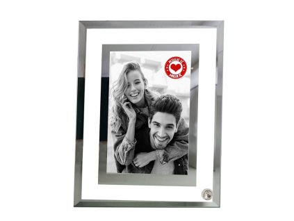 SRDCE PEČEŤ SKLO • dvojitý rámik zrkadlo 2