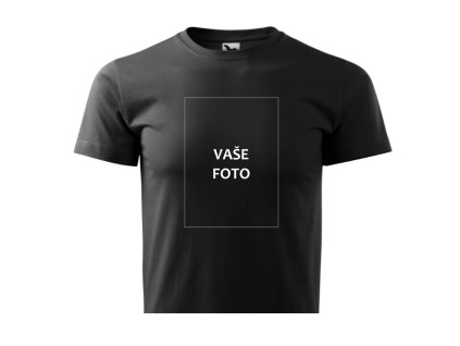 TRIČKO S FOTKOU ČERNÉ 1