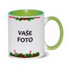 rámik Vianoce•hrnček zelený1