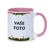 rámik Vianoce•hrnček ružový1