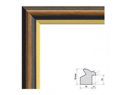 Fotorámeček 40x50 cm Heidelberg s plexisklem (Plexisklo čiré)