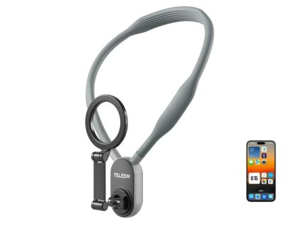 Telesin Magsafe POV Flexibilní Magnetický Držák Telefonu na Krk Neck Phone Holder