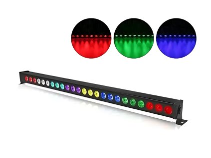 Nástěnné LED Bar Světlo Spider RGB Efekt DMX Beam Hlava Reflektor 24x3W
