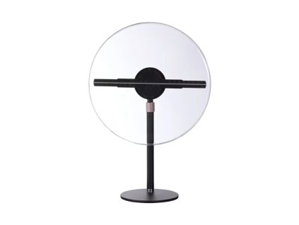 Multifunkční 3D LED Holografický Projektor Hologram s Ochranným Obalem 45cm Holofan Reklamní Poutač Fan s Regulovatelným Stativem 130cm
