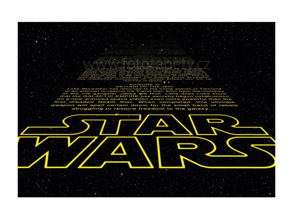 Star wars - Intro, dětská fototapeta osmidílná, 368x254 cm, 8D 8-487