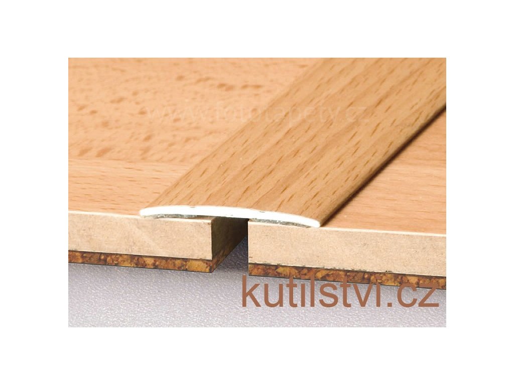 Samolepící podlahová  přechodová lišta, šířka lišty 38mm (Varianta Samolepící přechodová lišta 38mm, 270cm, buk)