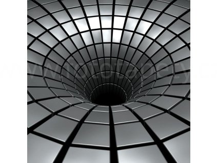 Samolepící fototapeta na podlahu - Stříbrná díra, 170x170cm, 014