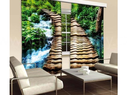 Foto závěs Dřevěný most, 280x245cm