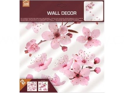 Dekorační samolepka na zeď - Květy třešně, 31x31cm