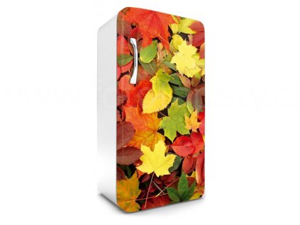 Samolepící fototapeta na lednici - Podzimní listí, 65x120cm, 025