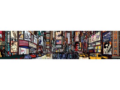 Samolepící fototapeta do kuchyně - Times square, 260x60cm, 040