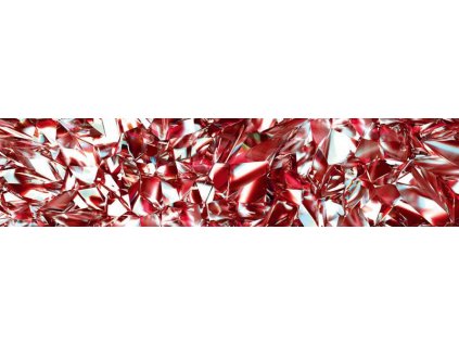 Samolepící fototapeta do kuchyně - Červený krystal, 260x60cm, 071