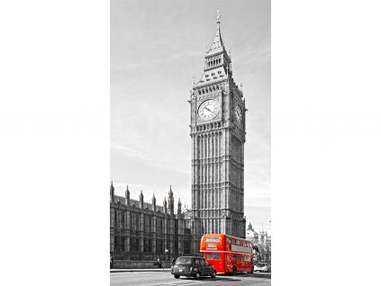 Foto závěs Big Ben and Double Decker, 140x245cm, FCSL 7528