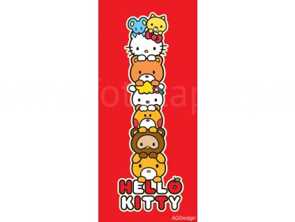 Jednodílná dětská fototapeta Hello Kitty a kamarádi FTD v 1530, rozměr 90x 202cm