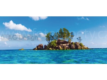 Panoramatická vliesová fototapeta Ostrov FTN h 2727, rozměr 202x90cm, skl