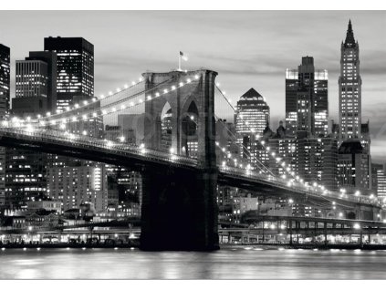 Čtyřdílná vliesová obrazová tapeta Brooklynský most FTN S 2465, rozměr 360 x 270cm