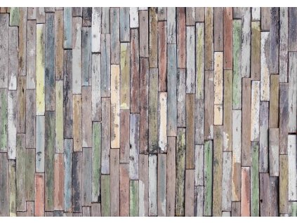 Čtyřdílná vliesová obrazová tapeta Dřevěné desky FTN S 2478, rozměr 360 x 270cm