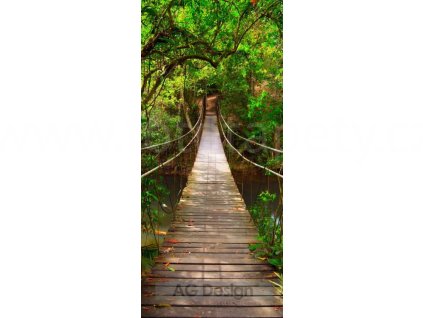 Jednodílná vliesová fototapeta Most přes řeku FTN v 2891, rozměr 90x202cm