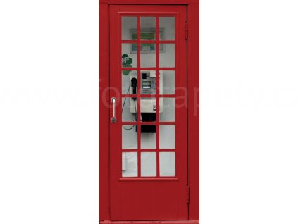 Jednodílná vliesová fototapeta Telefonní budka FTN v 2925, rozměr 90x202cm