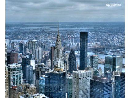 Čtyřdílná vliesová obrazová tapeta NYC v bouři FTN xxl 1112, rozměr 360 x 270cm