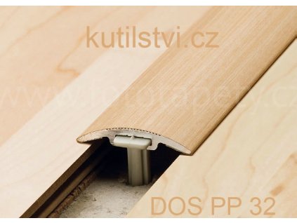 Přechodová parketová lišta, šířka 32 mm, doprodej (Varianta Podlahová přechodová lišta 32mm /270cm, bělený dub, doprodej)