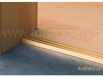 Schodová hrana samolepící, 24,5 x 10mm (Varianta Samolepící schodový profil 24,5x10mm, 270cm, buk, doprodej)