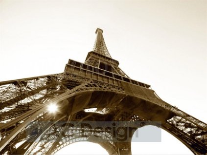 Čtyřdílná obrazová tapeta Eiffelova věž FTS 0172, rozměr 360 x 254cm