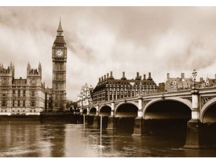 Čtyřdílná obrazová fototapeta Londýn - Big Ben FTS 0480, rozměr 360 x 254cm