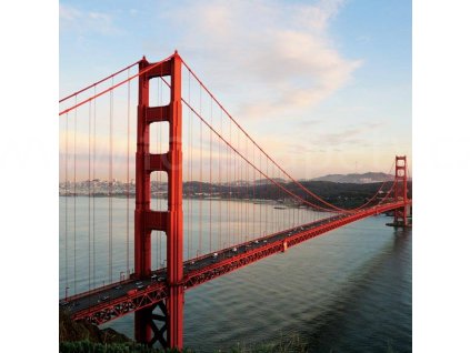 Třídílná vliesová fototapeta Golden Gate, rozměr 225x250cm, MS-3-0015