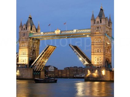 Třídílná vliesová fototapeta Tower Bridge, rozměr 225x250cm, MS-3-0021