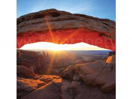 Třídílná vliesová fototapeta Oblouk Mesa, rozměr 225x250cm, MS-3-0053