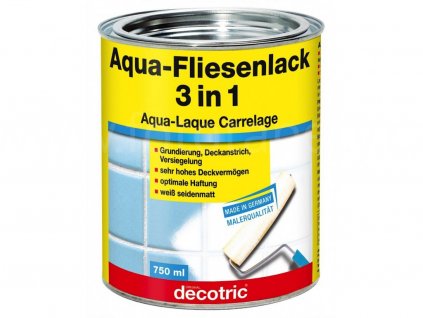 Renovace kachliček - bílá barva 3v1 Pufas Aqua Fliesenlack - základ + vrchní + tmel v...