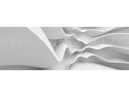 Dvoudílná vliesová fototapeta Bílá abstrakce, rozměr 375x150cm, MP-2-0295