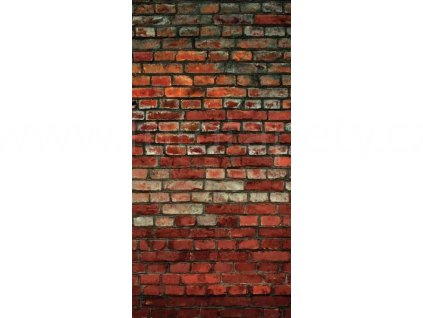 Dvoudílná vliesová fototapeta Cihlová zeď, rozměr 150x250cm, MS-2-0166