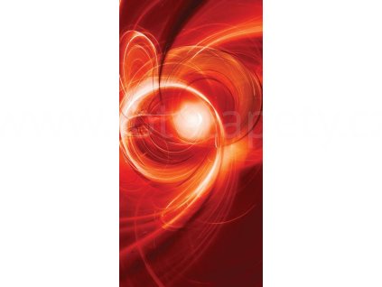 Dvoudílná vliesová fototapeta Červený abstrakt, rozměr 150x250cm, MS-2-0287