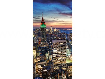 Dvoudílná vliesová fototapeta NY mrakodrapy, rozměr 150x250cm, MS-2-0014