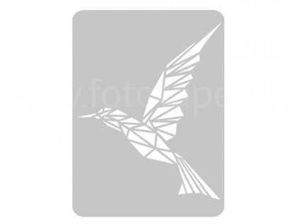 Malířská šablona Kolibřík (Humming bird), 44x60cm, SAB095