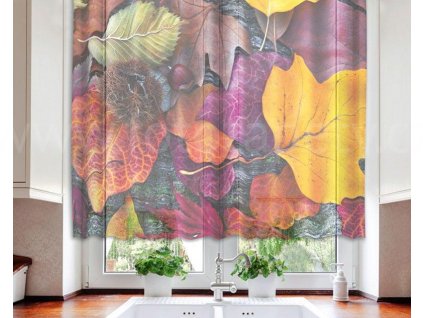 Foto záclona Podzimní listí, 140x120cm