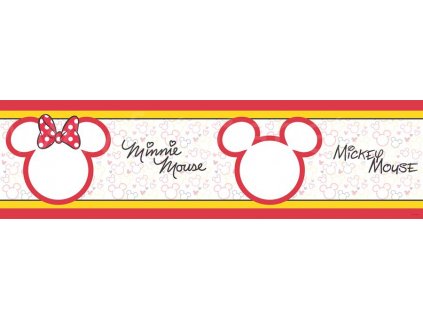 Dětská samolepící bordura - Minnie Mouse, 13,8cm x 5m,  WBD 8068