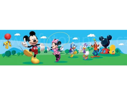 Dětská samolepící bordura - Mickey Mouse, 13,8cm x 5m,  WBD 8069