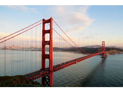 Pětidílná vliesová fototapeta Golden Gate, rozměr 375x250cm, MS-5-0015