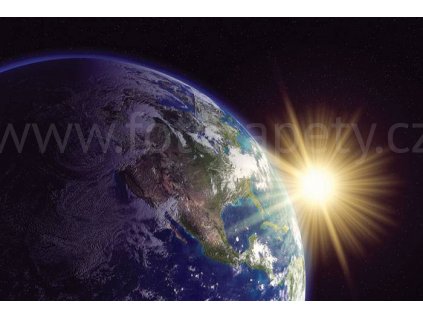 Pětidílná vliesová fototapeta Země, rozměr 375x250cm, MS-5-0190