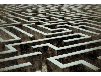 Pětidílná vliesová fototapeta Labyrint, rozměr 375x250cm, MS-5-0279