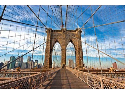 Pětidílná vliesová fototapeta Brooklyn bridge, rozměr 375x250cm, MS-5-0005