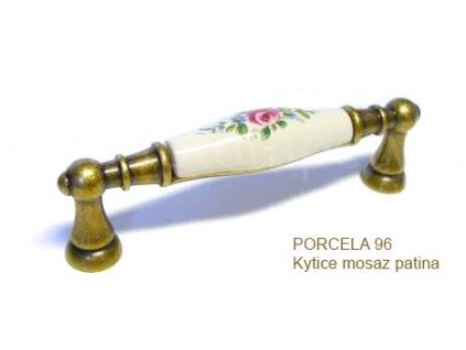 úchytka PORCELA 96 kytice