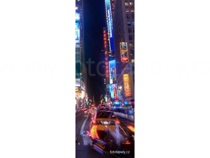 Samolepící velkoplošná nálepka - Život velkoměsta, 100x270cm